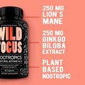 Wild Focus Nootropic Blend Wholesale Case of 12 Wholesale Wild Foods   