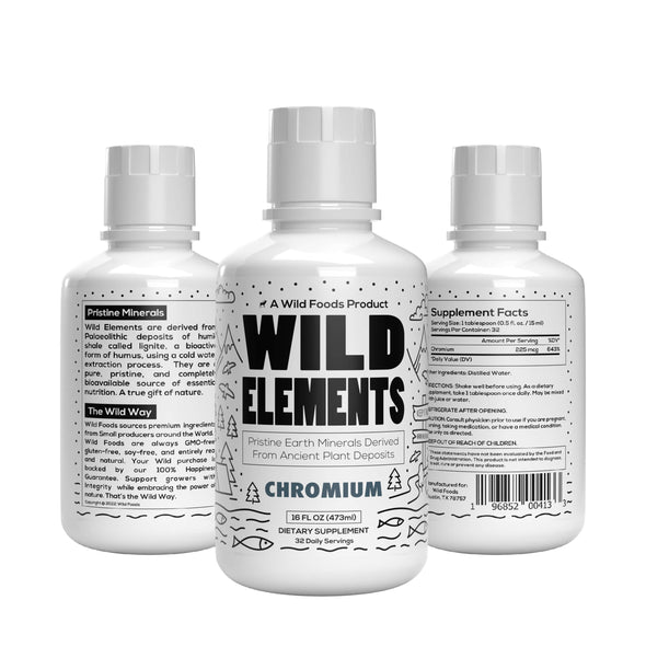 Wild Elements Pristine Earth Minerals - Case of Six Wholesale Wild Foods Chromium 16oz x SIX  