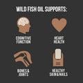 Wild Fish Oil, Omega-3 DHA, EPA, DPA, U.S. Wild Caught Oils Wild Foods   