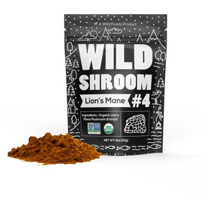 Shroom #4 Lion's Mane Mushroom Extract Case of 12 Wholesale Wild Foods   