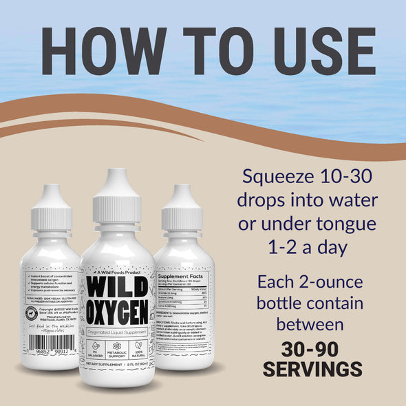 Wild Oxygen - Liquid Mineral Supplement 2oz  Wild Foods   