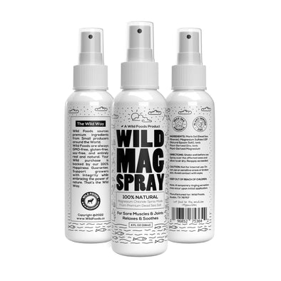 Wild Magnesium Spray From Dead Sea Salt - Case of Six Wholesale Wild Foods   