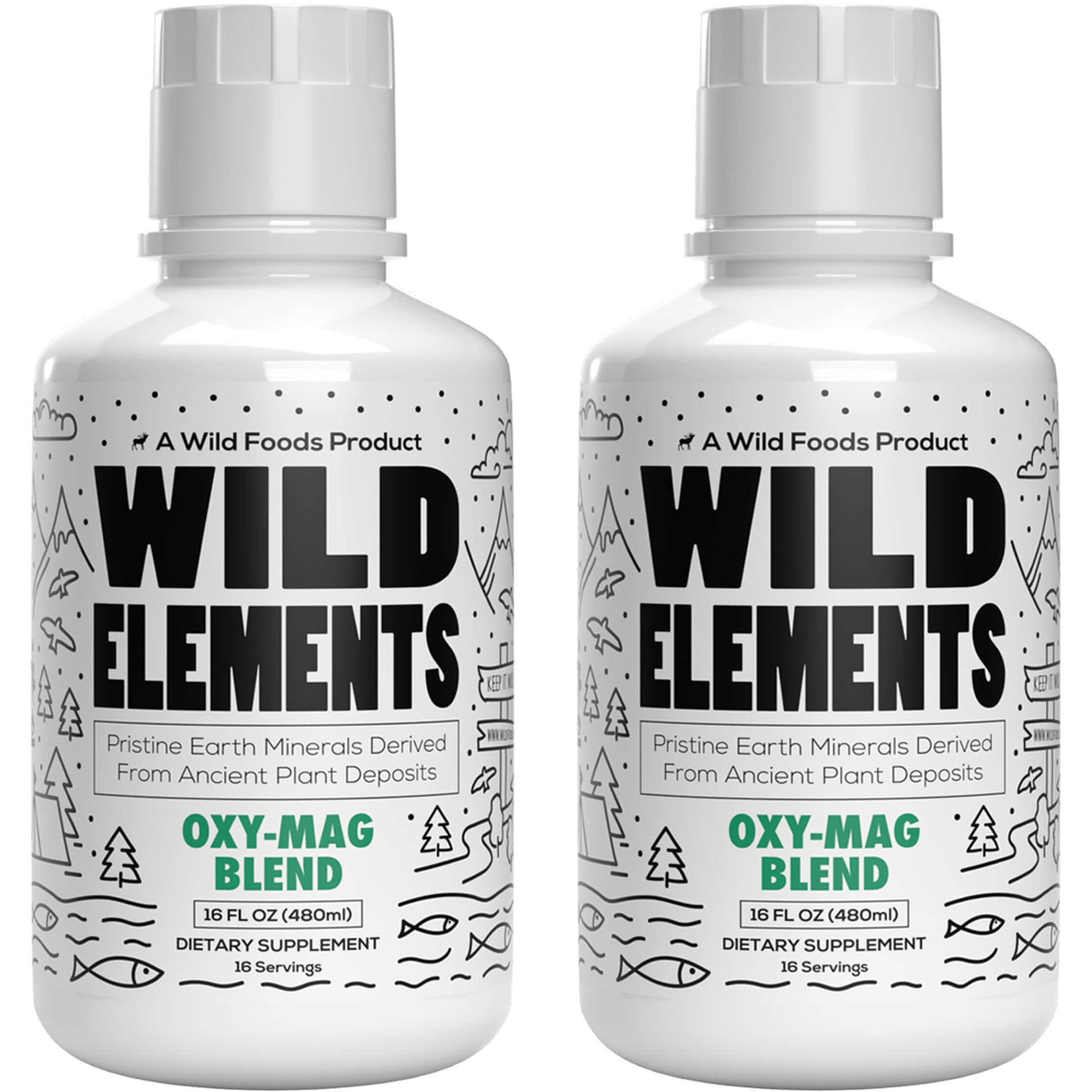 Oxy-Mag: Magnesium Minerals Blend Derived From Ancient Plants Supplements Wild Foods TWO (32.99ea)*  