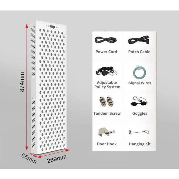 Noble Red Light Therapy Panels - 1200w - 660nm to 850nm Red and Infrared Light Red Light Wild Foods   