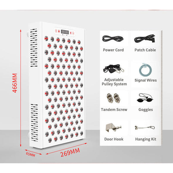 Noble Red 600W Light Therapy Panel  - 660nm to 850nm Red and Infrared Light Red Light Wild Foods   