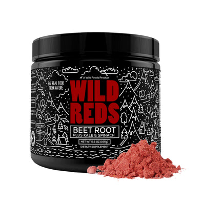 Wild Reds Powder - All-Natural Pre-Workout Energy Mix 5.8oz CASE OF 12 Wholesale Wild Foods   