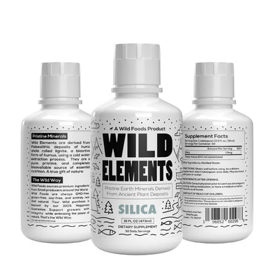 Wild Elements Pristine Earth Minerals Derived From Ancient Plant Deposits Minerals Wild Foods Silica 16oz  