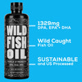 Wild Fish Oil, 16oz, Omega-3 Wholesale Case of 6 Wholesale Wild Foods   