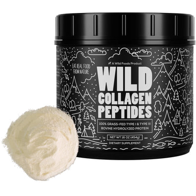 Wild Collagen Peptides Powder, 16oz WHOLESALE case of 6 Wholesale Wild Foods   
